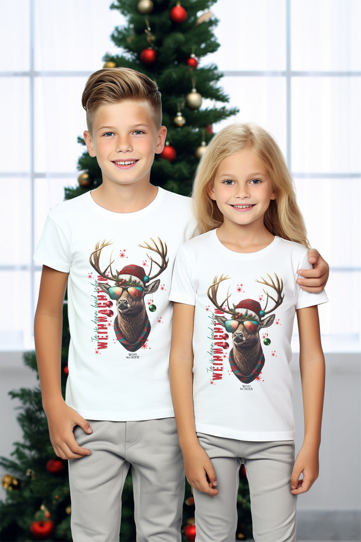 WOIDWUNDER Hirsch Weihnachen Kinder T-Shirt