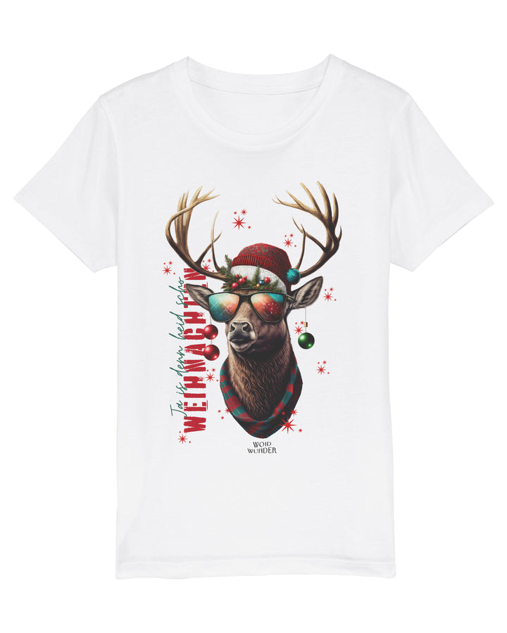 WOIDWUNDER Hirsch Weihnachen Kinder T-Shirt
