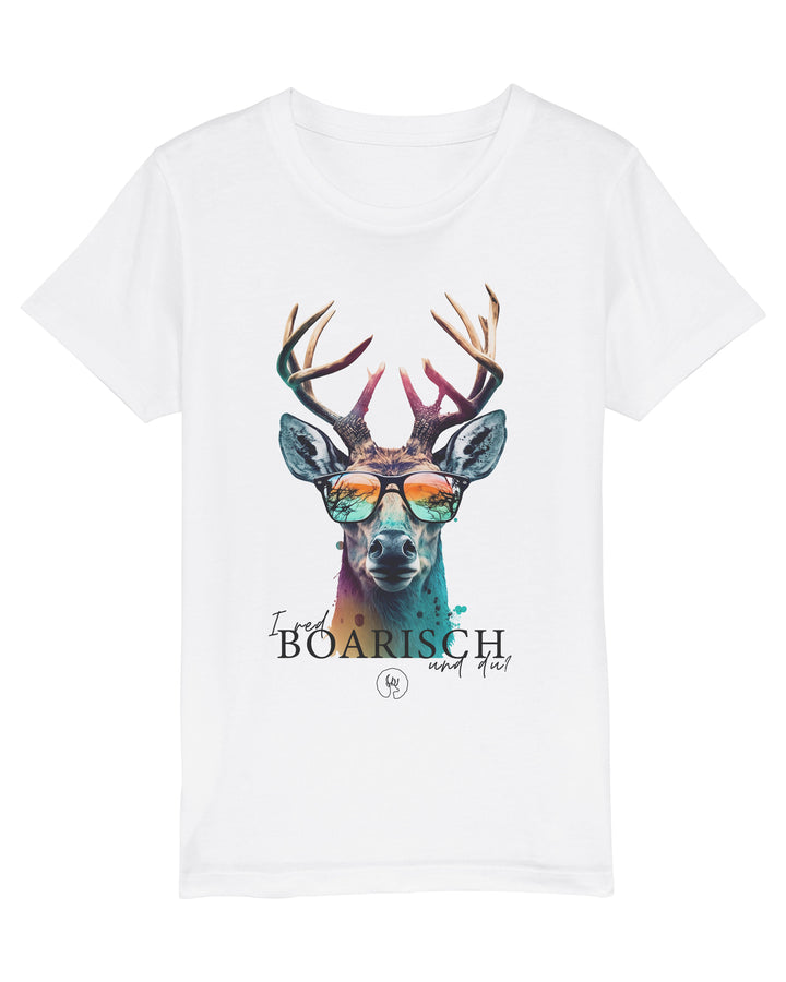WOIDWUNDER Hirsch I red boarisch Kinder T-Shirt