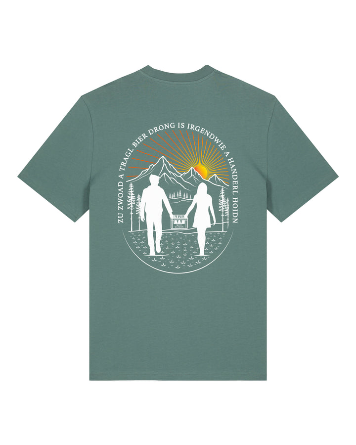 Unisex T-Shirt Tragl Bier Grün