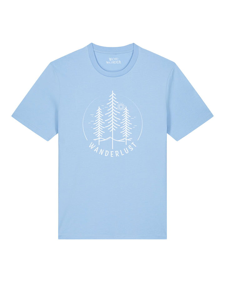 Unisex T-Shirt Wanderlust Blau