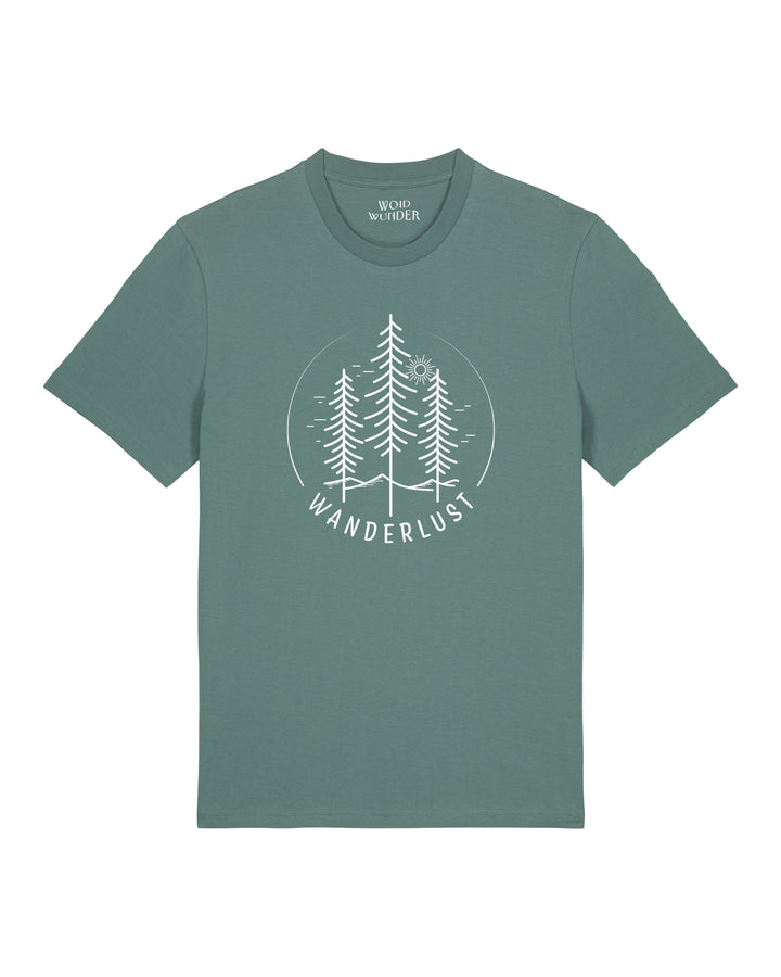 Unisex T-Shirt Wanderlust Grün