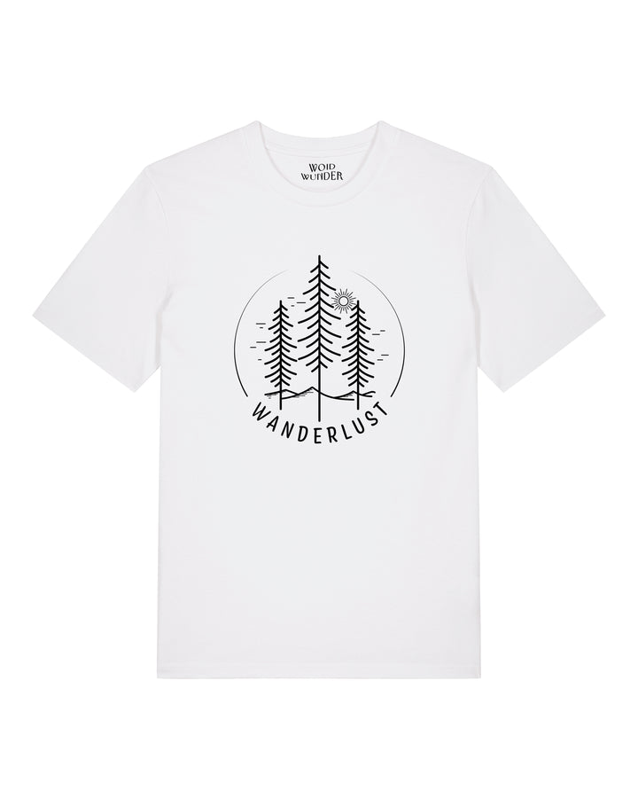 Unisex T-Shirt Wanderlust Weiß